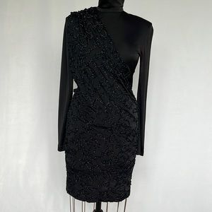 Patrick Kelly 1980s Vintage Black Sheath Dress